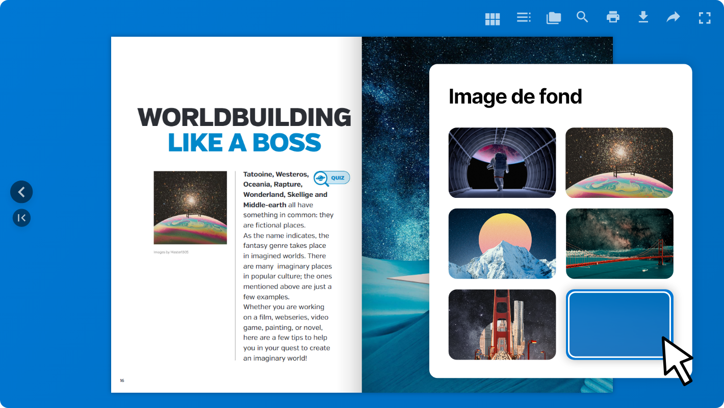 Personalize the e-reader