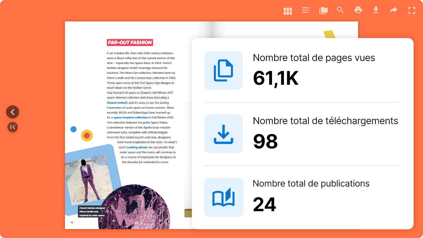 Accédez aux statistiques détaillées