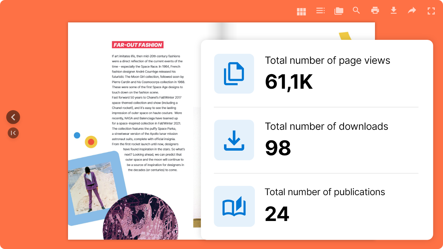 Access detailed statistics