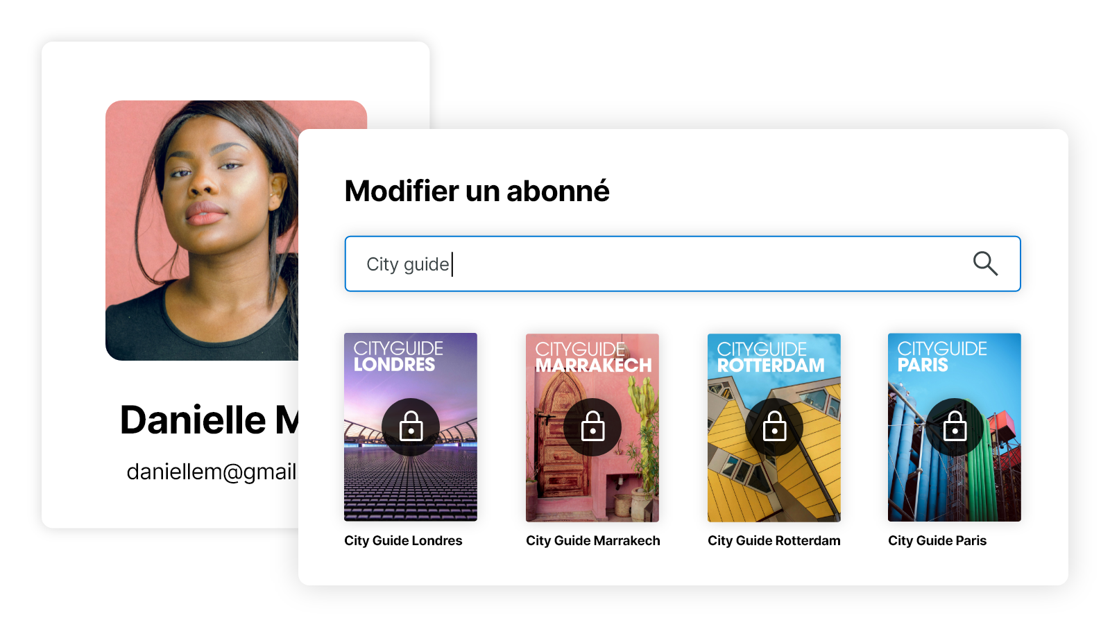 Gérez facilement les droits d'accès de vos abonnés